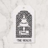 Celtic Christmas Tree Personalisiert Geschenkanhänger (Rückseite)