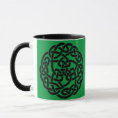 Celtic Circle Irish Green und Black Tasse (Links)