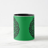 Celtic Circle Irish Green und Black Tasse (Zentrum)