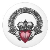 Celtic Claddagh Keramikknauf (Vorderseite)