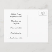 Celtic Claddagh Save the Date Postkarten (Rückseite)