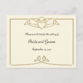 Celtic Claddagh Save the Date Postkarten (Vorderseite)
