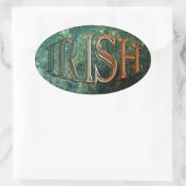 CELTIC CLASSICS Irish Flag Collection Ovaler Aufkleber (Tasche)