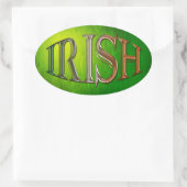 CELTIC CLASSICS Irish Flag Collection Ovaler Aufkleber (Tasche)