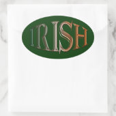 CELTIC CLASSICS Irish Flag Collection Ovaler Aufkleber (Tasche)