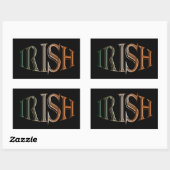 CELTIC CLASSICS Irish Flag Collection Rechteckiger Aufkleber (Blatt)