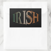CELTIC CLASSICS Irish Flag Collection Rechteckiger Aufkleber (Tasche)