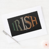CELTIC CLASSICS Irish Flag Collection Rechteckiger Aufkleber (Umschlag)