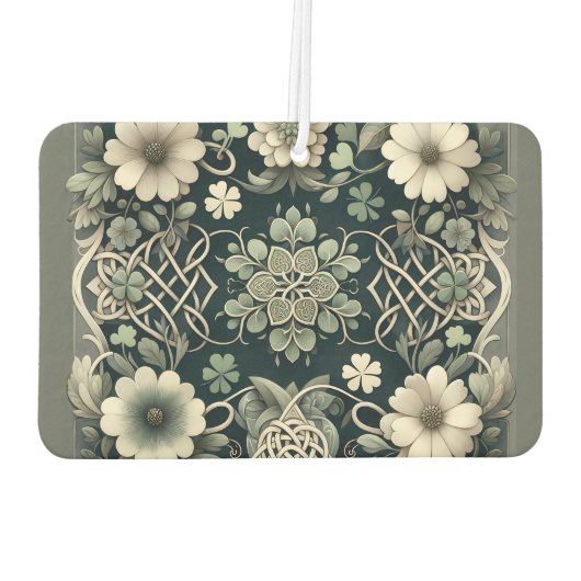 Celtic Clover Floral Charm Autolufterfrischer (Rückseite)