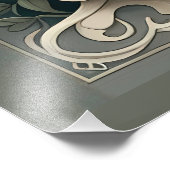 Celtic Clover Floral Charm Fotodruck (Ecke)