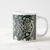Celtic Clover Floral Charm Jumbo-Tasse (Rechts)