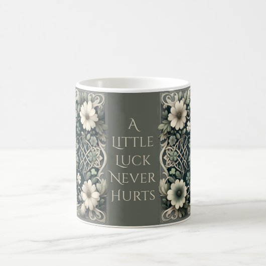 Celtic Clover Floral Charm Kaffeetasse (Mittel)