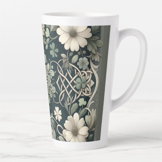 Celtic Clover Floral Charm Milchtasse (Rechts)
