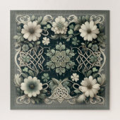 Celtic Clover Floral Charm Puzzle (Vertikal)