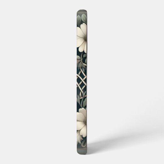 Celtic Clover Floral Charm Samsung Galaxy Hülle (Linke Seite)