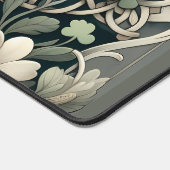 Celtic Clover Floral Charm Schreibtischunterlage (Ecke)