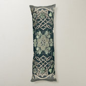 Celtic Clover Floral Charm Seitenschläferkissen (Rückseite (Vertikal))