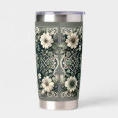 Celtic Clover Floral Charm Thermobecher (Links)