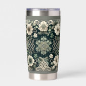 Celtic Clover Floral Charm Thermobecher (Rückseite)