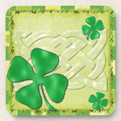 Celtic Clover Irish 3D Untersetzer (Vorderseite)