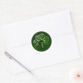 Celtic Clover kennt Designkleber Runder Aufkleber (Umschlag)
