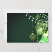 Celtic Clovers and String Lights Irish Wedding Save The Date (Rückseite)