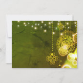 Celtic Clovers and String Lights Irish Wedding Save The Date (Rückseite)