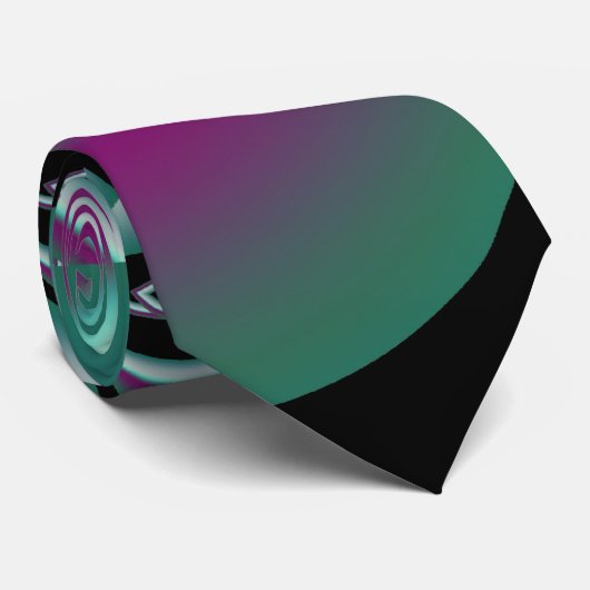 Celtic Coole Abstrakte Fine Fraktal Art Krawatte (Gerollt)