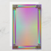 "Celtic Corners One" Fine Lined Stationery Briefpapier (Vorne/Hinten)