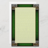 "Celtic Corners Six" Fine Lined Stationery Briefpapier (Vorne/Hinten)