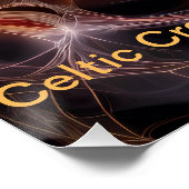 Celtic Cosmic Energy Cross Poster (Ecke)