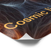 Celtic Cosmic Energy Cross Poster (Ecke)