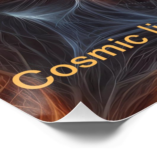 Celtic Cosmic Energy Cross Poster (Ecke)