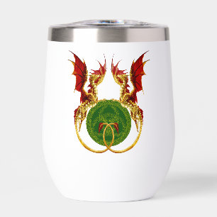 Celtic Crescent Moon and Dragons