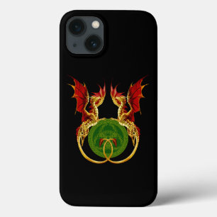 Celtic Crescent Moon and Dragons Case-Mate iPhone Hülle