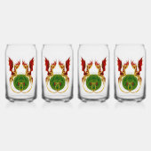 Celtic Crescent Moon and Dragons Dosenglas (Hinten)