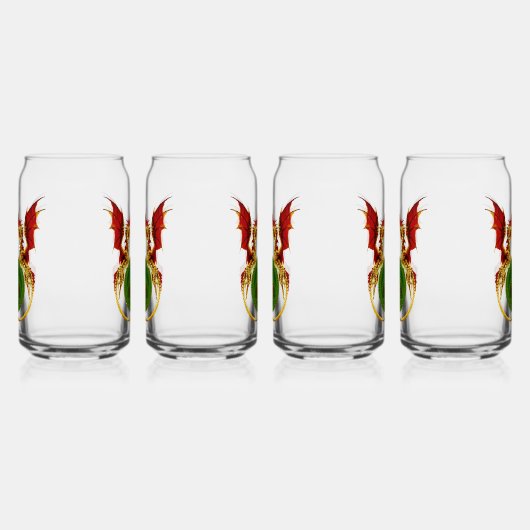 Celtic Crescent Moon and Dragons Dosenglas (Rechts)