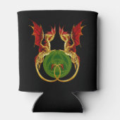Celtic Crescent Moon and Dragons Dosenkühler (Rückseite)