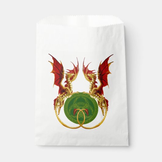 Celtic Crescent Moon and Dragons Geschenktütchen (Vorderseite)