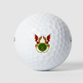 Celtic Crescent Moon and Dragons Golfball (Vorderseite)