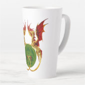 Celtic Crescent Moon and Dragons Milchtasse (Rechte Ecke)