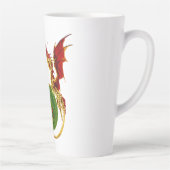 Celtic Crescent Moon and Dragons Milchtasse (Rechts)