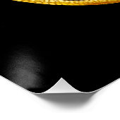 Celtic Crescent Moon and Dragons Poster (Ecke)