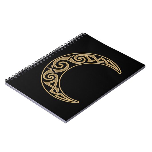 Celtic Crescent Moon Notizblock (Linke Seite)