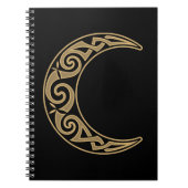 Celtic Crescent Moon Notizblock (Vorderseite)