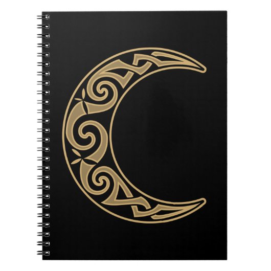 Celtic Crescent Moon Notizblock (Vorderseite)