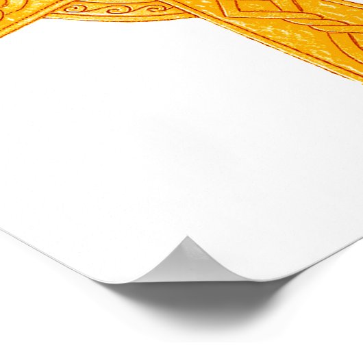 Celtic Cross 3 Gold Poster (Ecke)