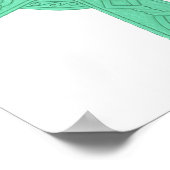 Celtic Cross 3 Green Poster (Ecke)