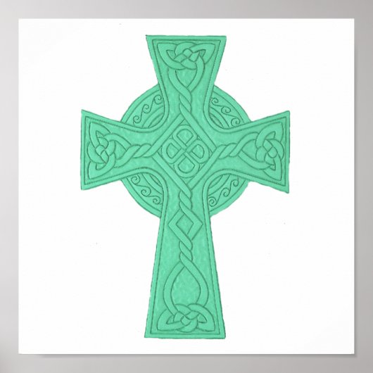 Celtic Cross 3 Green Poster (Vorne)