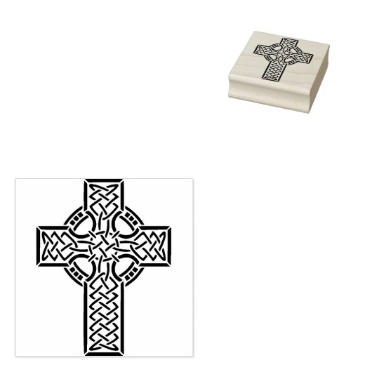 Celtic cross 3 Illustration Art Briefmarke Gummistempel (Stempel)